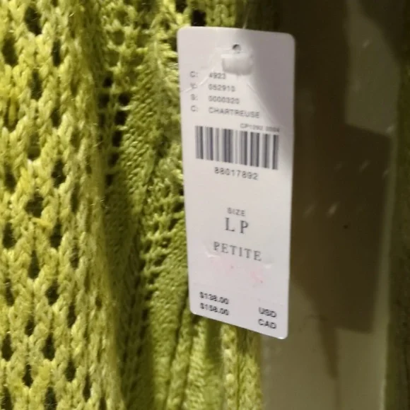 Women's Green Knit Sweater Size Lp - Picture 12 of 12